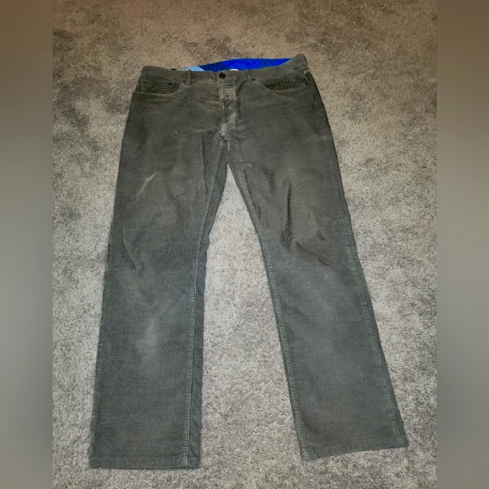Burberry Grey Corduroy Pants